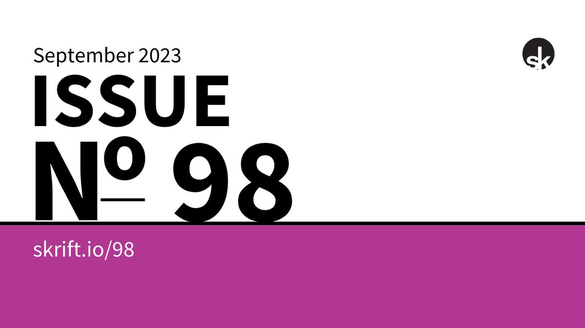Issue 98 is out! Dive into the importance of digital sustainability, explore forked libraries in .NET, and catch up on the latest #Umbraco community projects and insights. From UmbCheckout to Umbootstrap features, it's all here!

skrift.io/98

#opensource #oss #dotnet