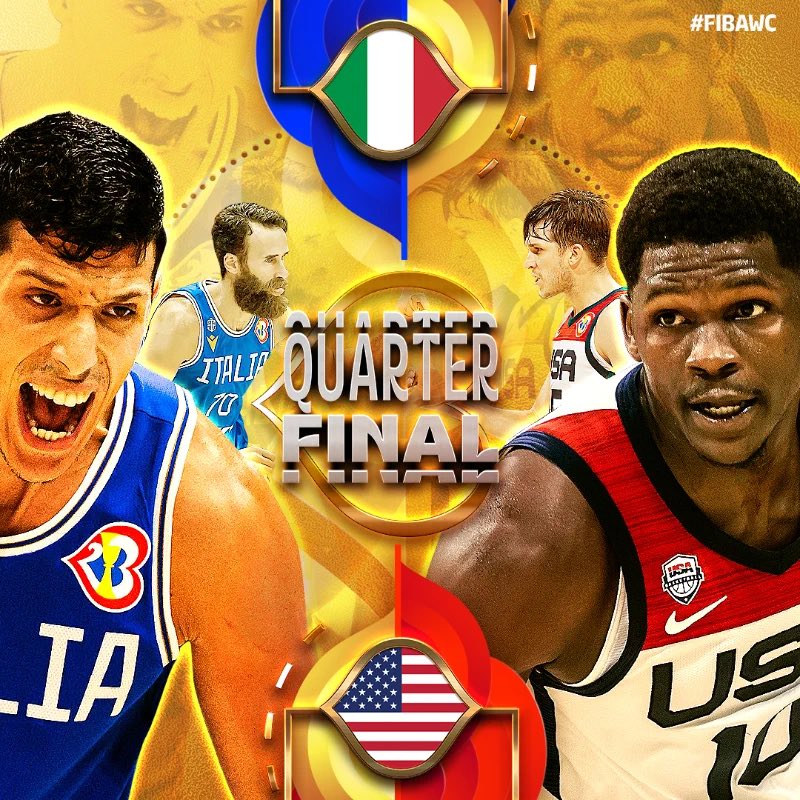 NBAItalia's tweet photo. today is THE DAY

14:40 | 🇮🇹 vs 🇺🇸 

@FIBAWC | #FIBAWC https://t.co/XuDEfFZHDB