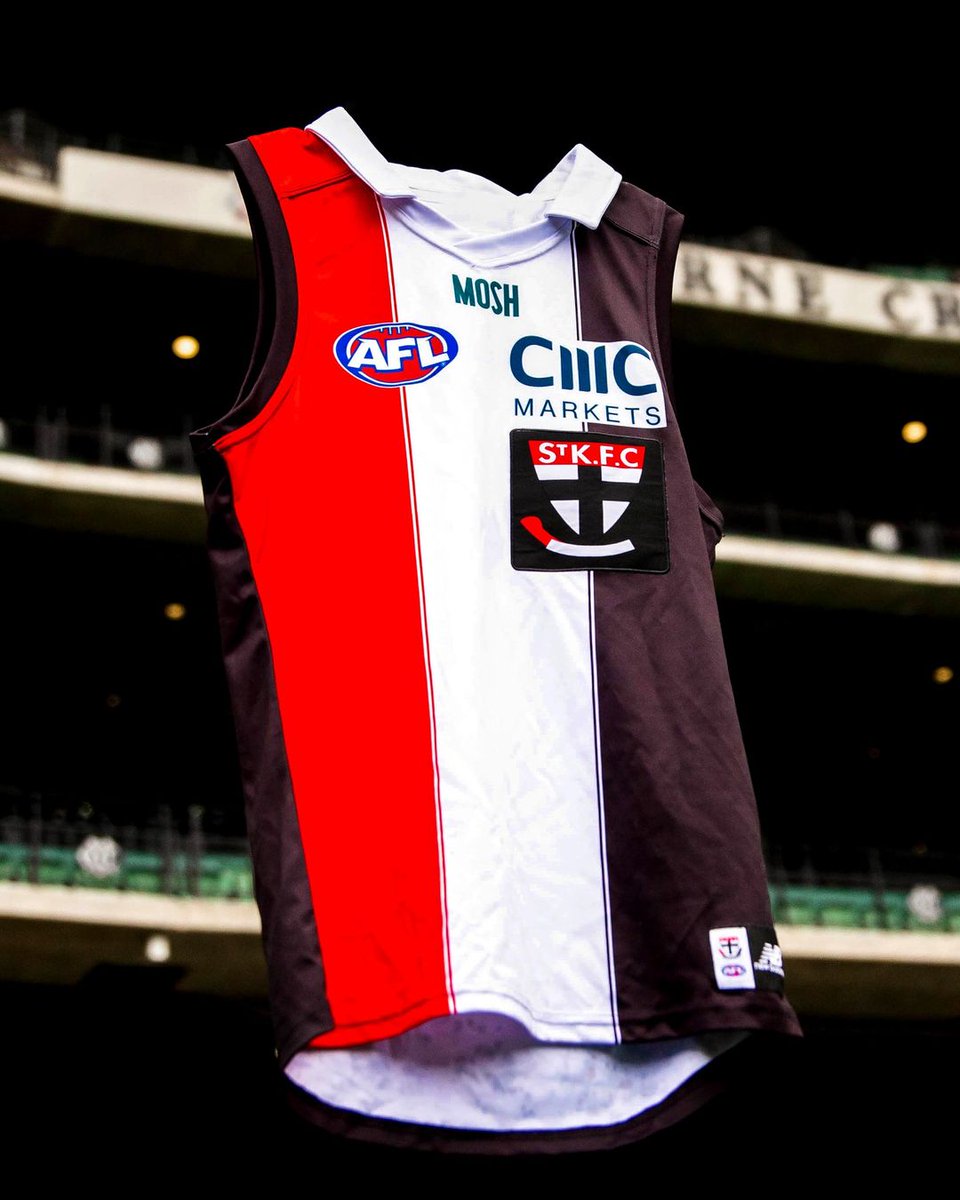 BrandDNA's tweet image. Seems only right that the @stkildafc 150th anniversary collared jumper will be dusted off for the must win final against GWS on Saturday. #SaintsFooty #PopTheCollar