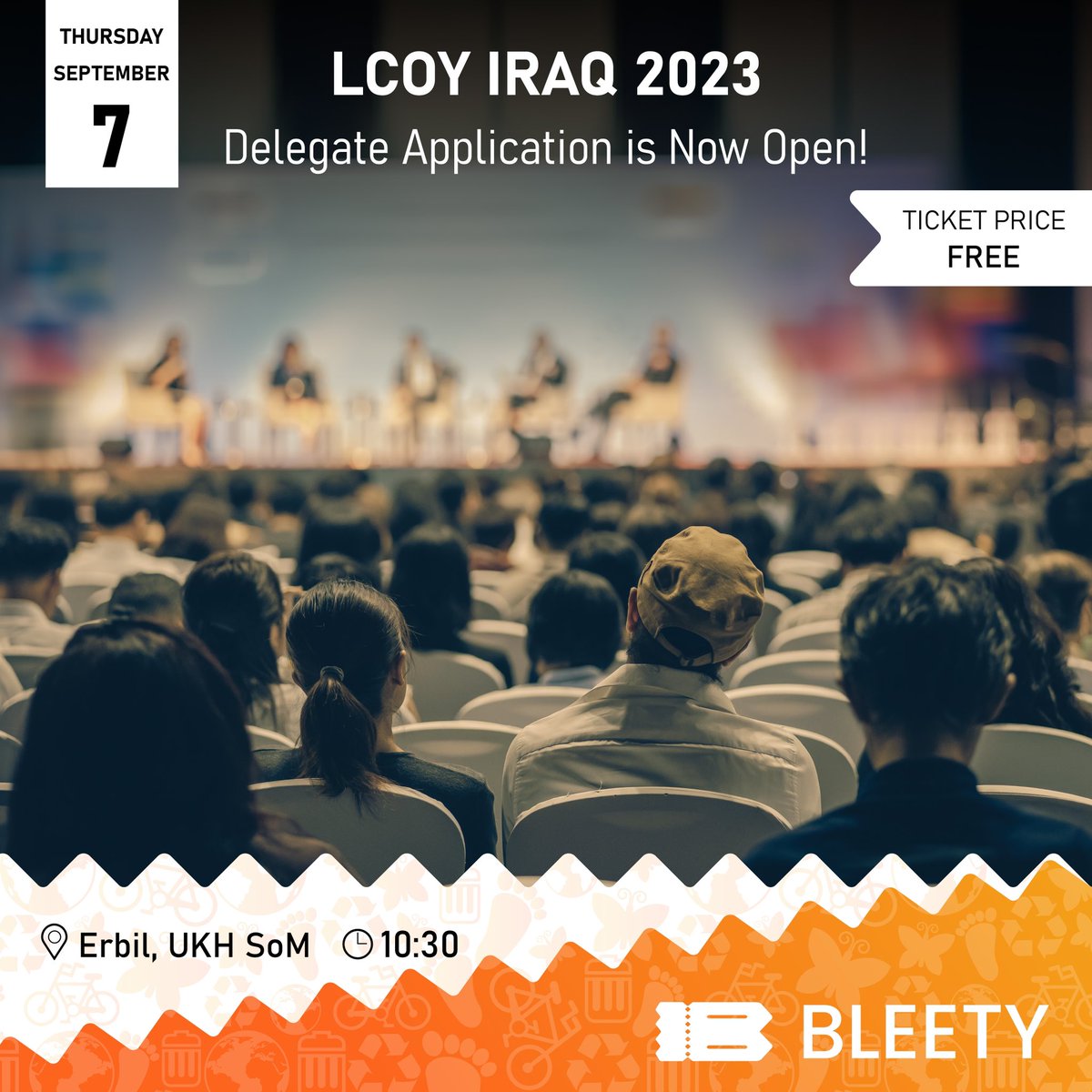 BleetyApp's tweet photo. کوردی | English | عربی

وەک نوێنەرێک بەشێک بە لە LCOY Iraq 2023! لەم کۆنفرانسەدا کە سەرکردە گەنجەکان لە سەرانسەری عێراق کۆدەکاتەوە بۆ داهێنان و هاوکاریکردن و تیشک خستنە سەر بابەتی گرینگ سەبارەت بە گۆڕانی کەشوهەوا و داکۆکیکردن لە بەردەوامیی ژینگەیی. https://t.co/ACwA8Kxusu