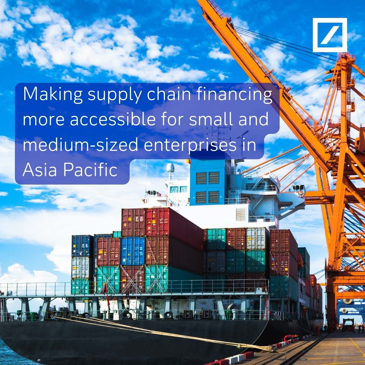Deutsche Bank partners with the Asian Development Bank to make #SupplyChain financing accessible for #SMEs in Asia Pacific. Find out more here: adb.org/news/adb-deuts… @ADB_HQ