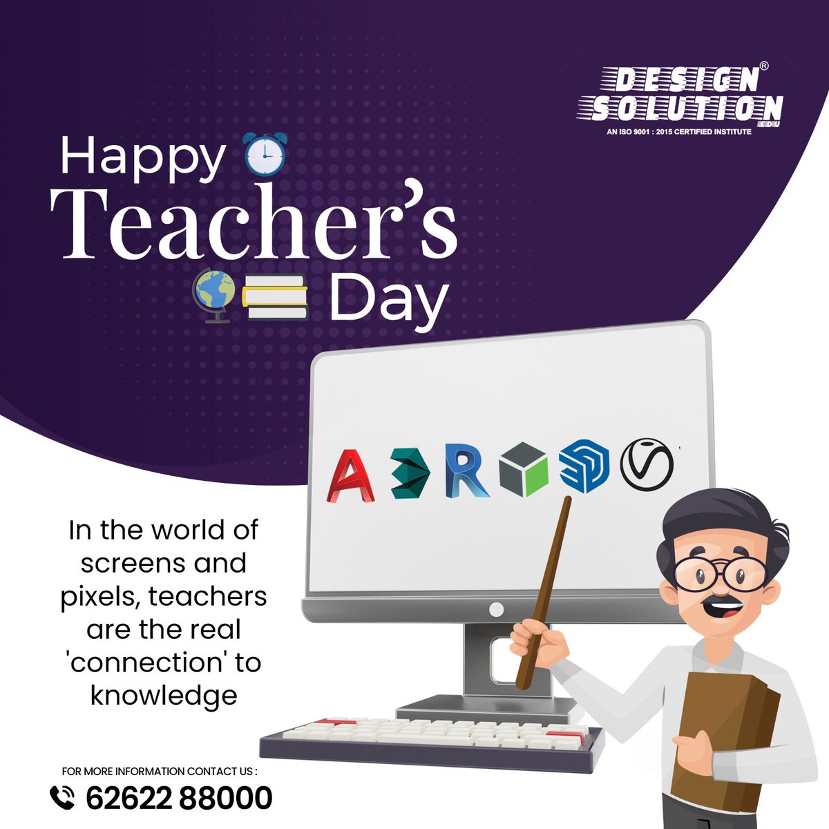 Teaching is one profession that creates all other professions. 𝐇𝐚𝐩𝐩𝐲 𝐓𝐞𝐚𝐜𝐡𝐞𝐫𝐬' 𝐃𝐚𝐲 to all the great teachers out there!👩‍🏫
#designsolution #autocad #virtualclass #software #onlineclass #autocadclass #cad #teachersday #teachersday2023 #DrSarvepalliRadhakrishnan