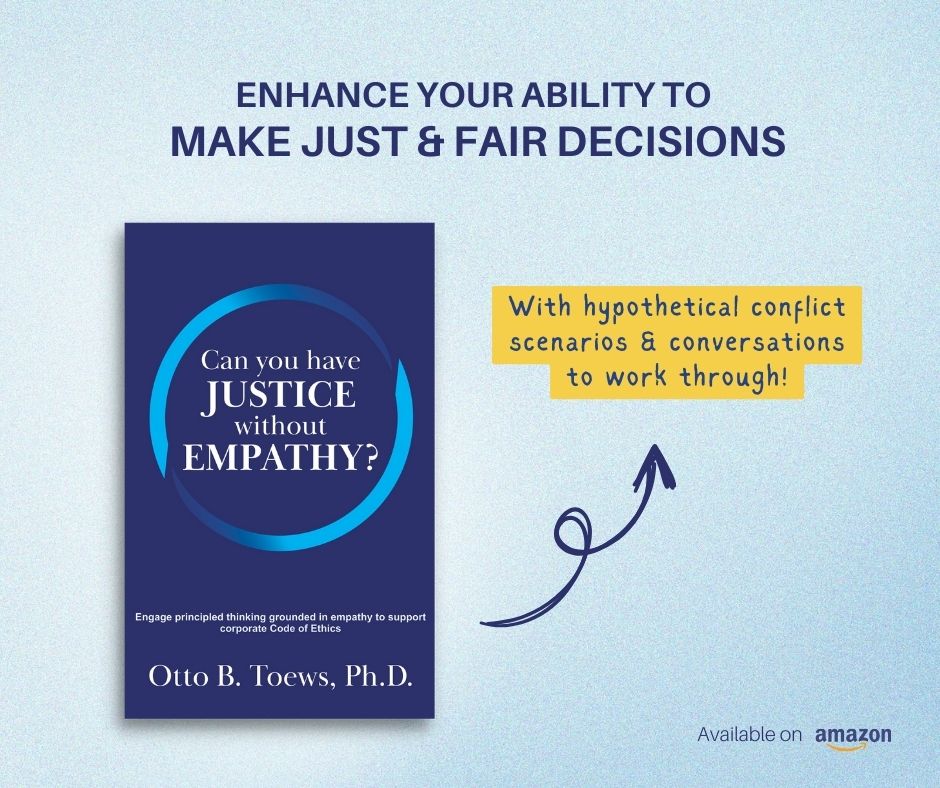 DrOttoToews's tweet image. Enhance your ability to make just and fair decisions! Written by University lecturer &amp;amp;  digital courseware developer, Otto Toews, Ph.D. , for business students and corporate management teams.

Grab a copy on Amazon! ➡️ a.co/d/7sY96FZ

#corporate #referencebook #business