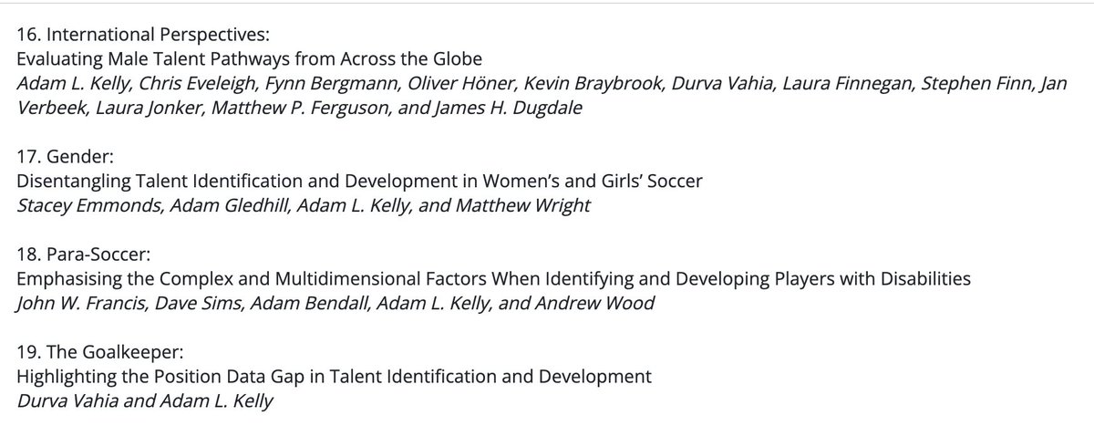 Big congratulations to <a href="/AdamKelly07/">Professor Adam L. Kelly</a> for creating this incredible resource! Excited to have contributed to two chapters, International Perspectives and The Goalkeeper.