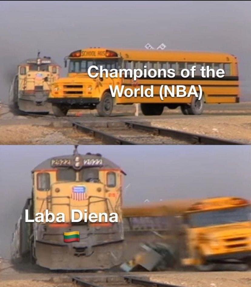 RTumovs's tweet photo. Lana Diena Guys 104:110 ))) #NBA #Champions #world #Lithuania #Basketbol https://t.co/b1bOjBFSQM
