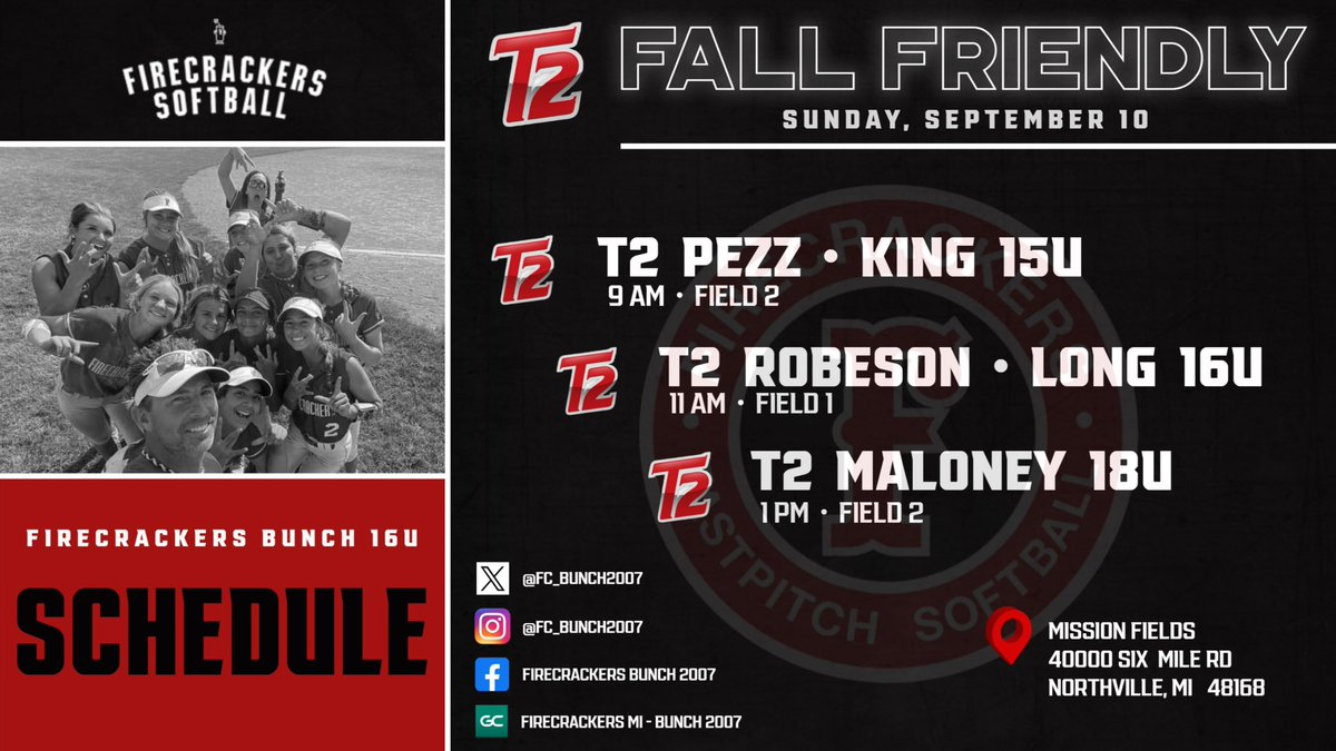 After taking a break to rest and recharge we are excited for a return trip to the diamond. We get the year started against some top competition this Sunday!🧨🧨