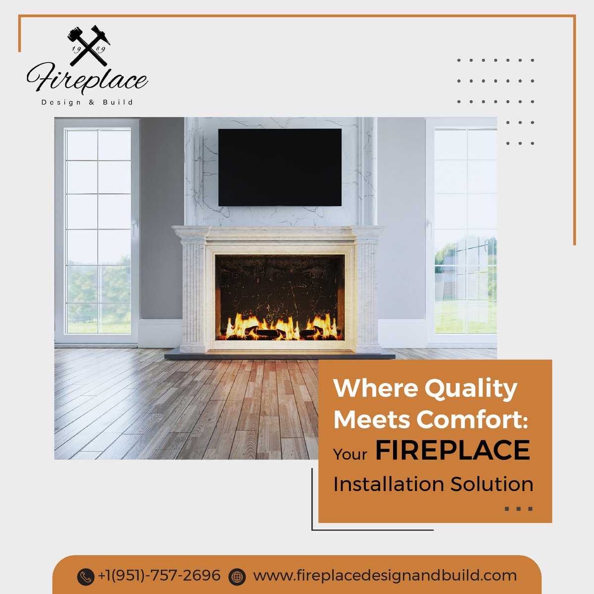 fdb_fireplace's tweet image. Experience the perfect blend of quality and comfort with our expert fireplace installation services, bringing warmth and style to your home. 

Call us at +1 (951) 260-0954 for best Fireplace solutions

#FireplaceInstallation #CozyFireplaces #WarmHomeInstallations
