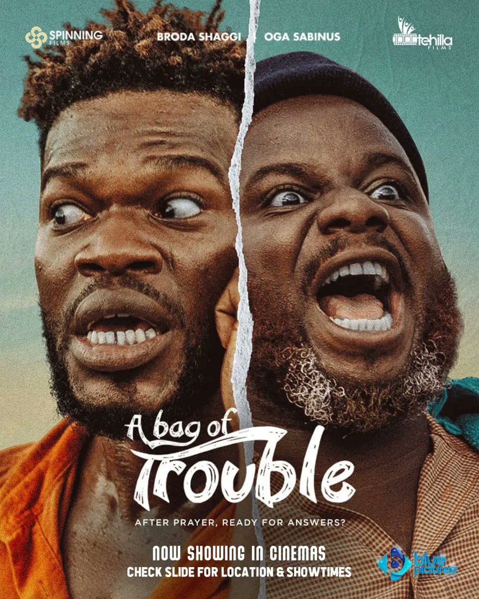 Have you seen #abagoftroublethemovie yet? Have you had your own dose of laughter yet as the country don tough so? 

Hurry to the cinemas and see 'a Bag of Trouble' today.