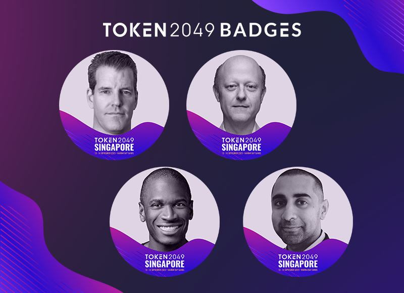 Let the world know you will be at #TOKEN2049 with your own unique badge 🪪

Create your TOKEN2049 card now and share it on CT.
Use #TOKEN2049 to jump on the trend and become more discoverable!

👉 badges.token2049.com