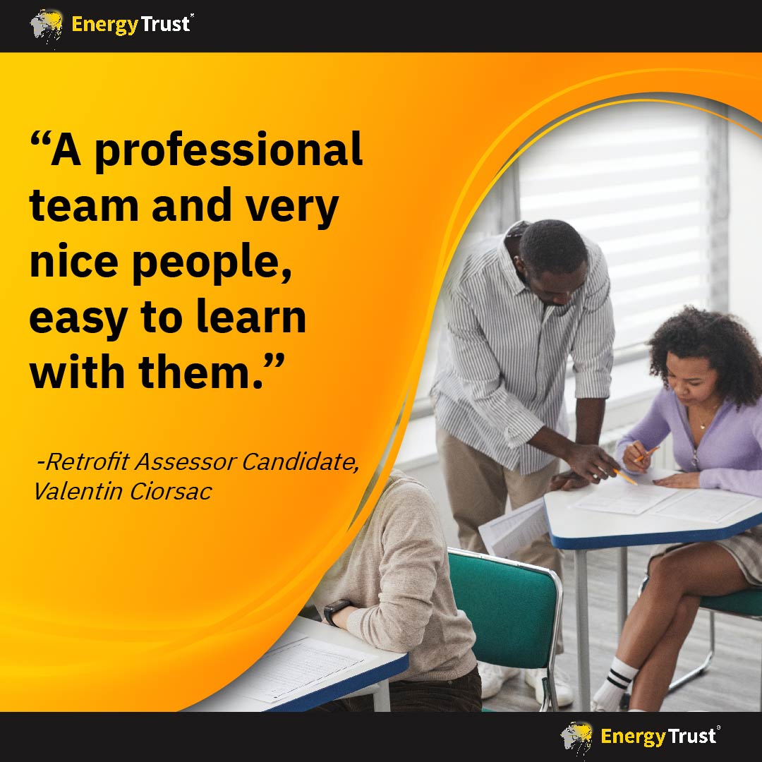 Thank you for another great testimonial! 🌟

If you're looking to improve your skills in energy assessment or retrofit, check out our courses 👉 loom.ly/VojLHAg

#ProfessionalDevelopment #EnergyAssessor #Retrofit #EnergyTraining