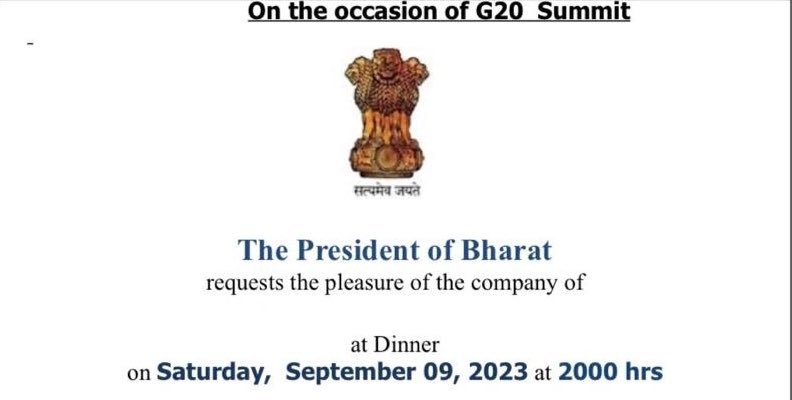 Ravisutanjani's tweet photo. 🚨 Masterstroke - India is Likely to be Renamed as ‘Bharat’

So Many Reasons to Love this Government https://t.co/RG5SkKIwVc