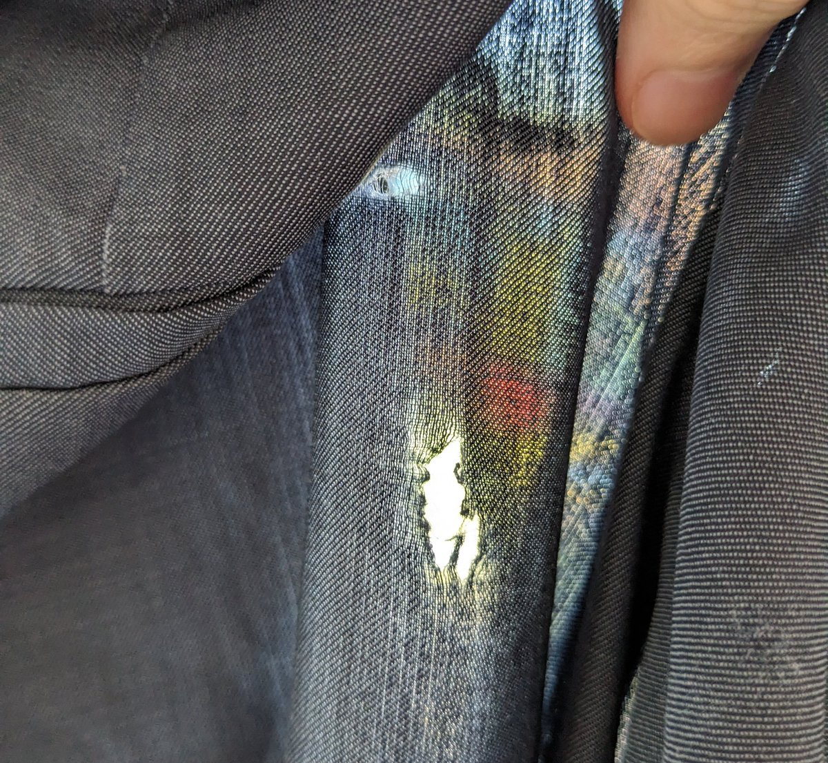 Geraint0004's tweet photo. Oh, that's why they're dry clean only https://t.co/EQeZ4WKZDy