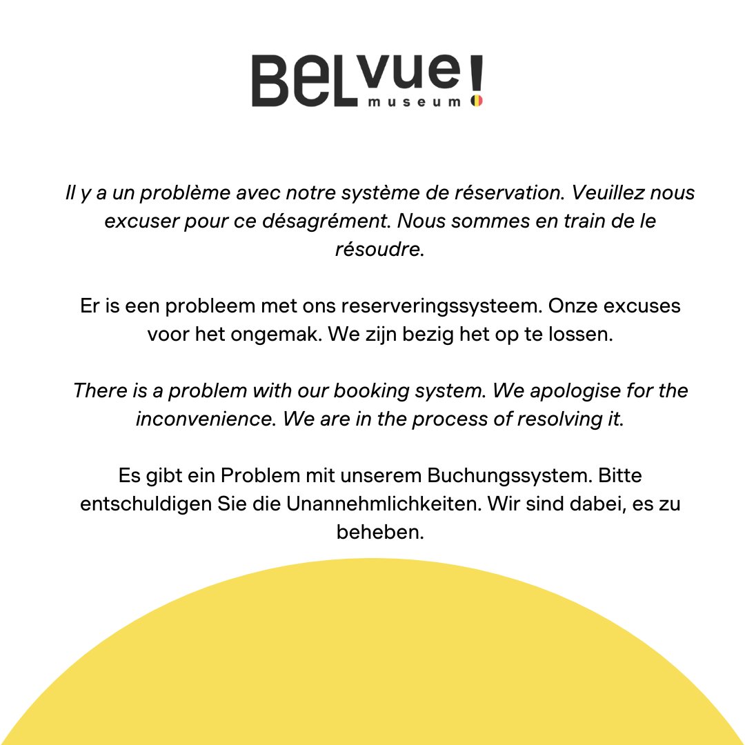 There is a problem with our booking system. We apologise for the inconvenience. We are in the process of resolving it.