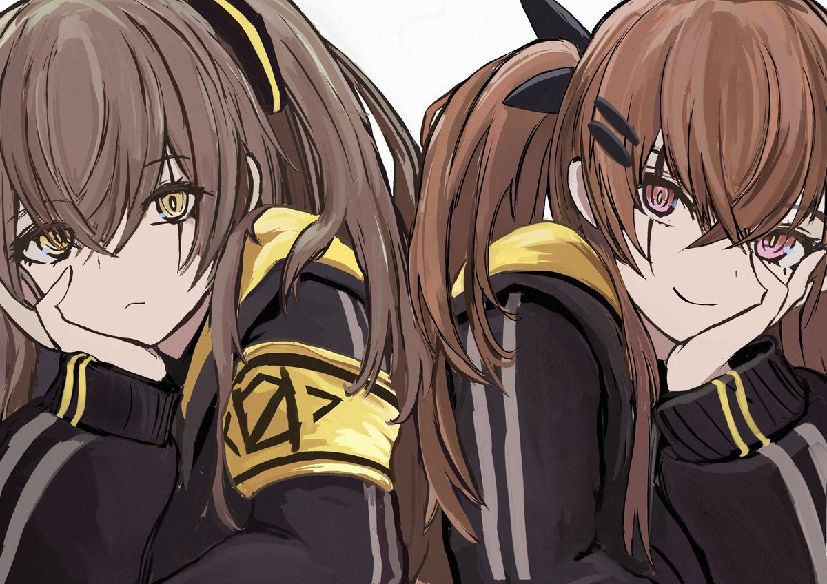 syhwc9077's tweet photo. #GirlsFrontline #ドールズフロントライン  #少女前線 

UMP45とUMP9描いた https://t.co/tUsnowgmIP