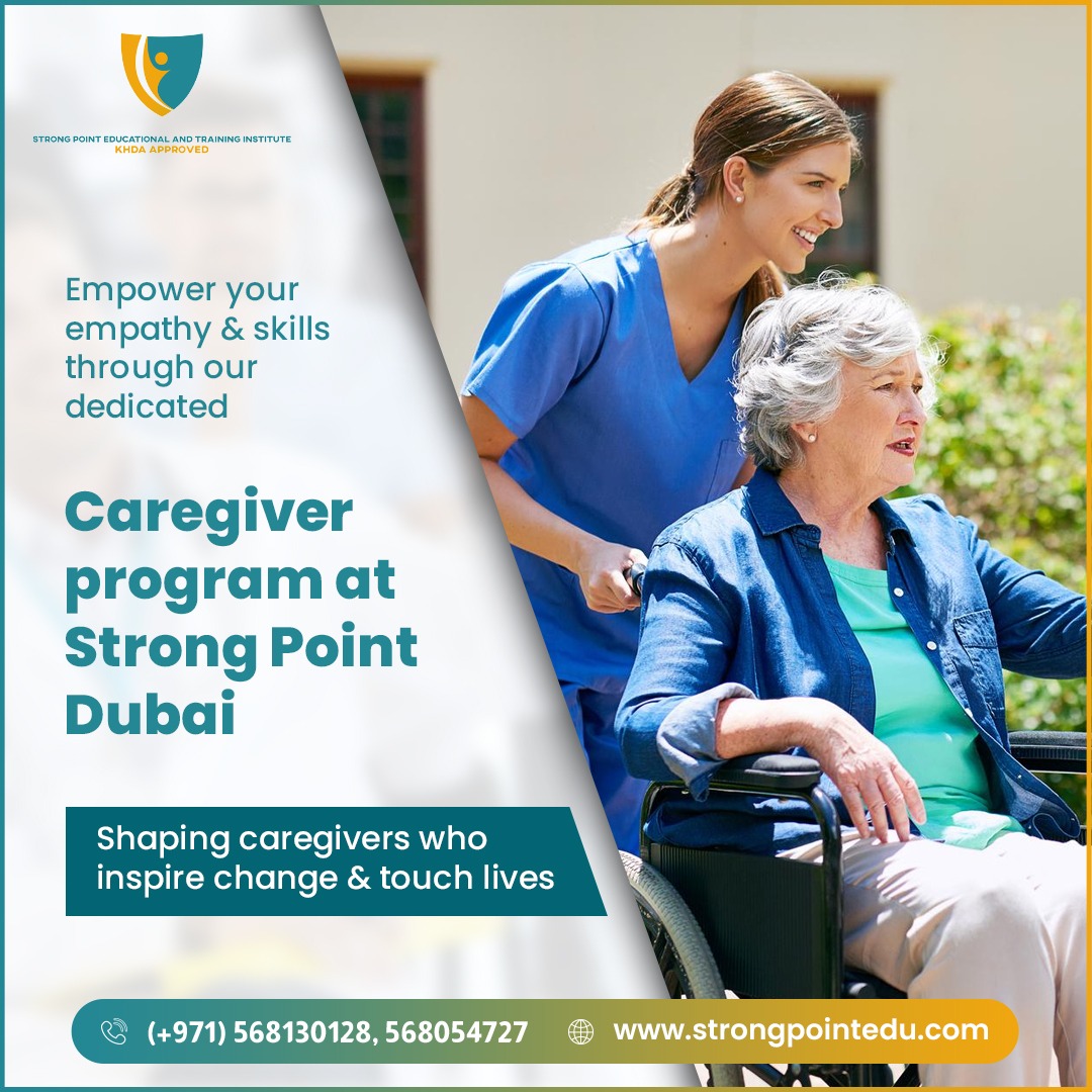 strongPointInst's tweet image. Join our Caregiver program at Strong Point Dubai and unlock the power of empathy and caregiving skills. We're dedicated to shaping compassionate caregivers who not only inspire change but also touch lives with their exceptional care.  #CaregiverProgram #EmpathyMatters #Caregiver