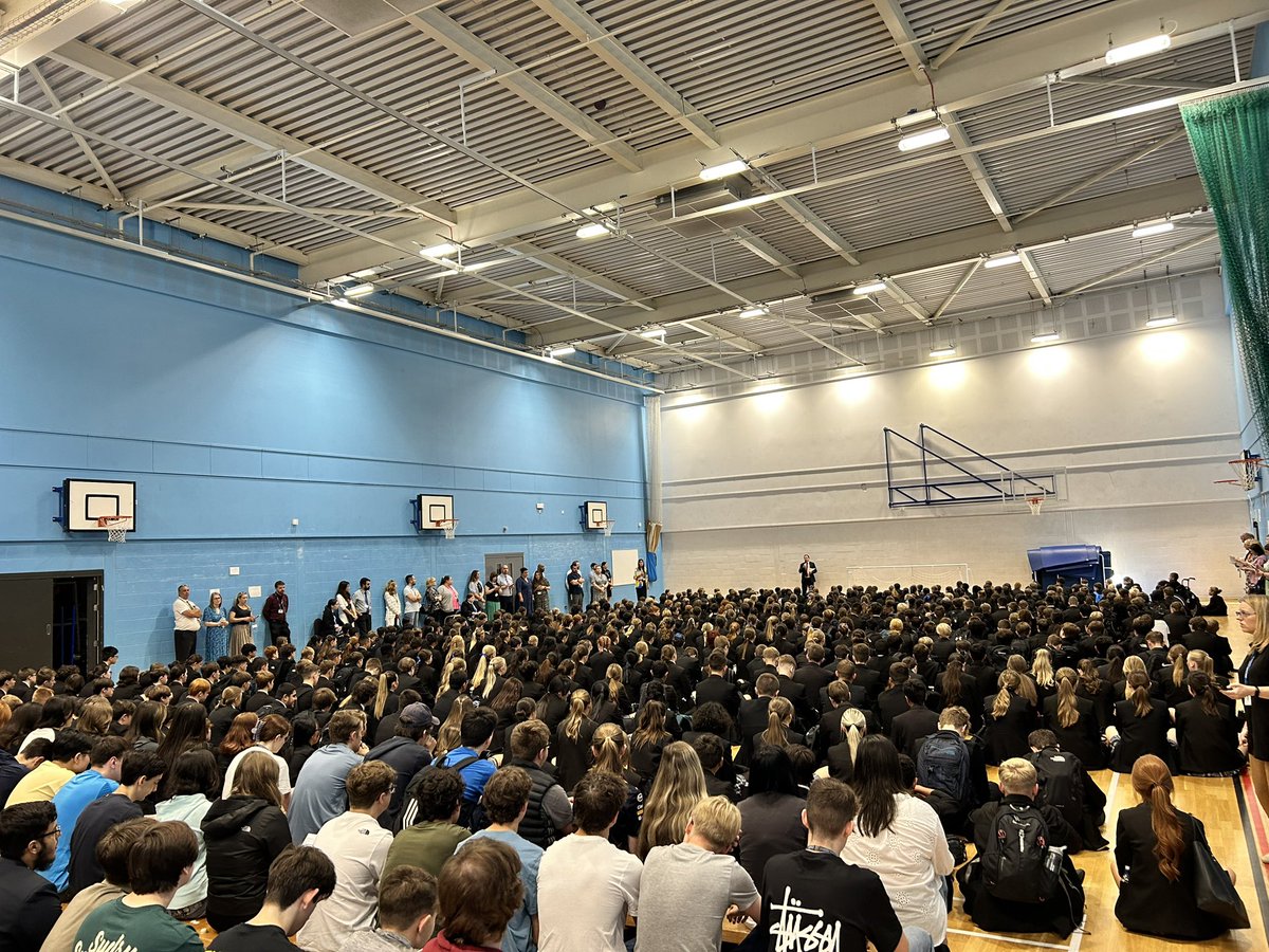 KDHSLiverpool's tweet photo. Our first whole school assembly of the new academic year. Fantastic to be back together 
#BackToSchool https://t.co/P8tuecVXJK