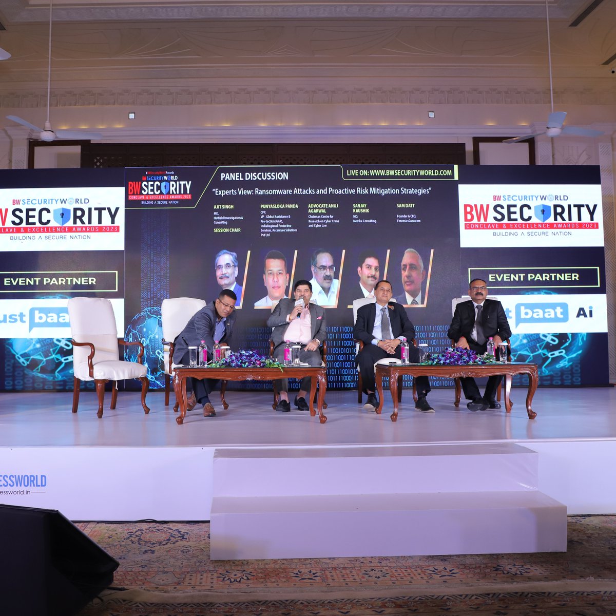 Sanjay Kaushik along with preeminent industry experts address the audience during the panel discussion at BW Security Conclave & Excellence Awards 2023. The discussion explores the rising menace of #ransomwareattacks alongside advanced strategies for mitigating risks.

#netrika