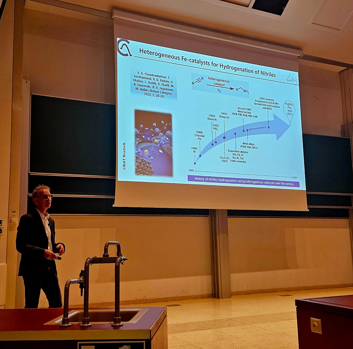 It's a particular honor to have Matthias Beller from @likat_rostock as plenary speaker today. Exciting stories about catalysis.