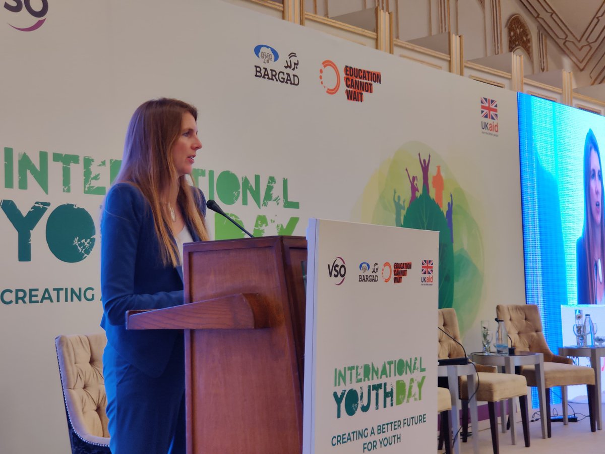 British High Commissioner, Ms. Jane Marriott. 
#IYD2023 #Greenskillsforyouth #V4D #BackOurGirls #Islamabad @PMYPUpdates @VSO_Intl @WorldBank @FCDO_Intl @BARGADYouth @EduCannotWait @UKaid @FCDOGovUK @UNDP @UNFPA