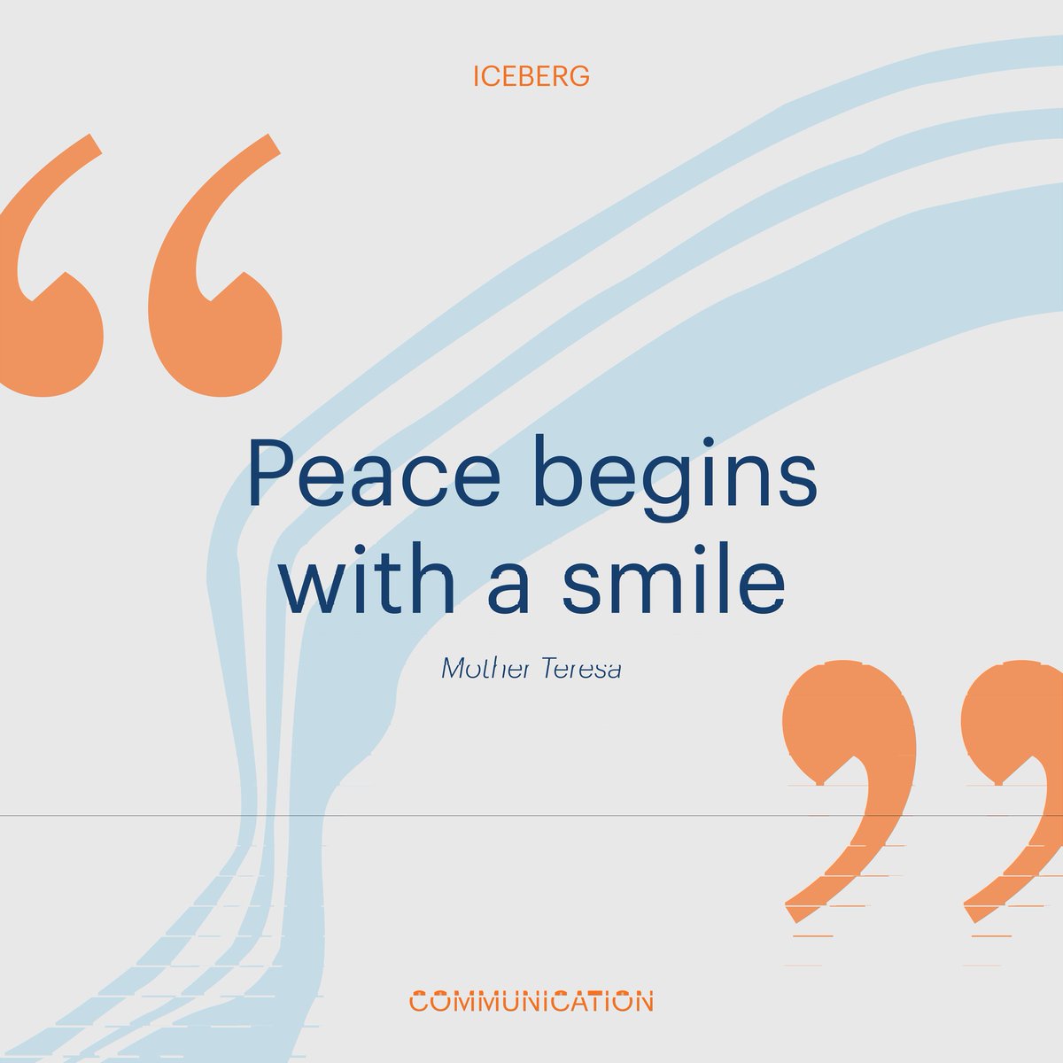 IcebergComm's tweet photo. On the "𝗜𝗻𝘁𝗲𝗿𝗻𝗮𝘁𝗶𝗼𝗻𝗮𝗹 𝗗𝗮𝘆 𝗼𝗳 𝗖𝗵𝗮𝗿𝗶𝘁𝘆", let's remember the importance of empathy and compassion in making the world a better place. 🌎🤍

#motherteresasday #MakeADifference https://t.co/cmtITRKN6o