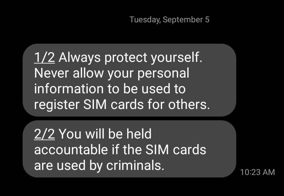 syncherise's tweet photo. tangina nyo ntc. victim blaming much? its giving "pag nanakawan ka, ikaw may kasalanan dahil nagpanakaw ka"

despite experts and it professionals saying that this sim reg bullshit is useless against scams!! UGH #JunkSimReg https://t.co/heAZL0mH9m