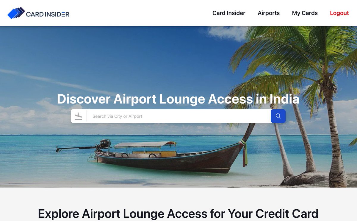 We are today officially announcing the launch of lounges.cardinsider.com, a platform designed to provide users with the ability to determine lounge access eligibility on their credit cards. We are currently offering two key functionalities for our users' convenience: the option…