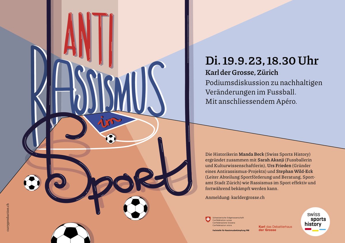 SportsHistoryCH's tweet photo. SAVE THE DATE für die Abschlussveranstaltung unseres Projekts 'Rassismus im Sport'👇 https://t.co/0TJvPRc2h6