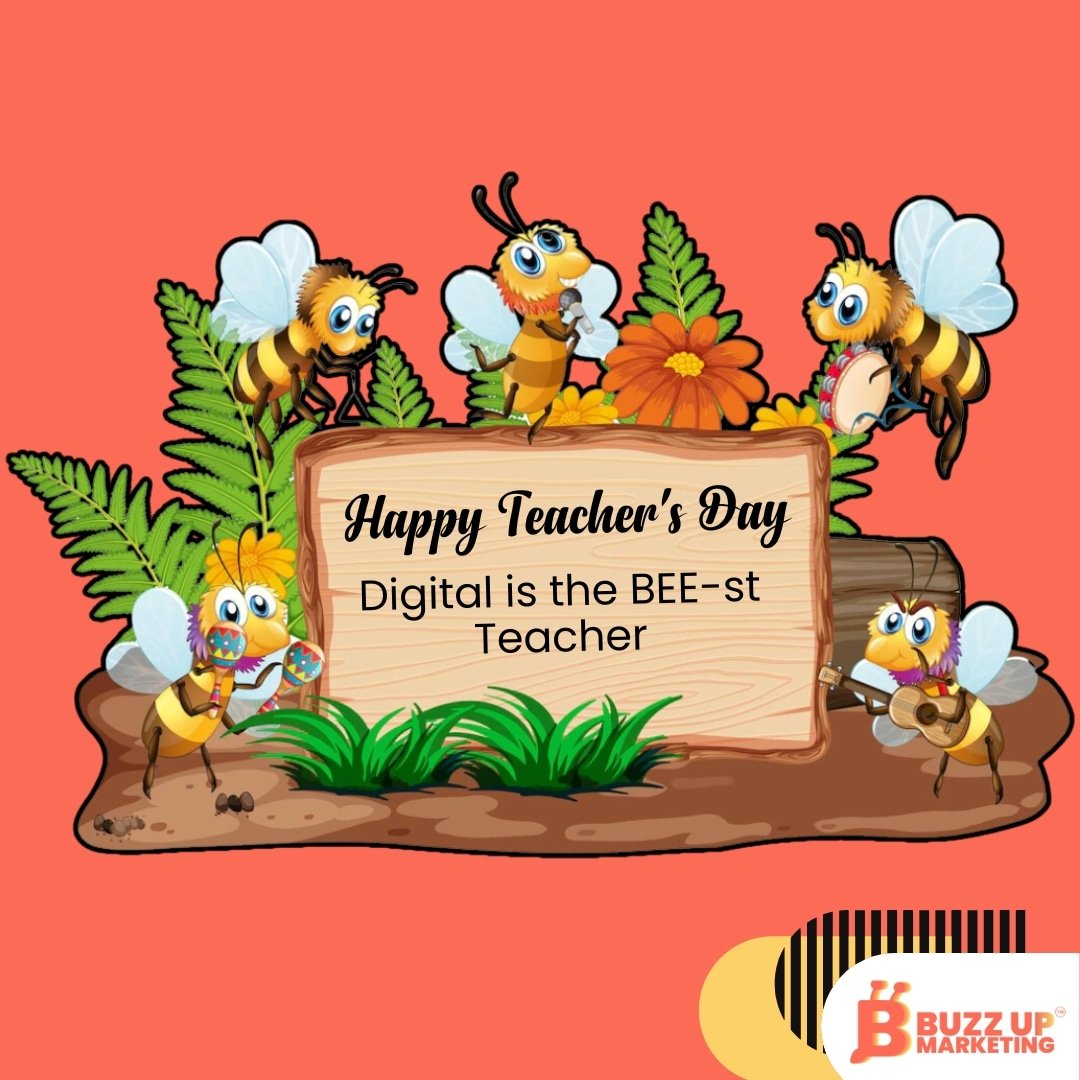 On behalf of the entire Buzzy Team, we want to wish a Happy Teacher's Day to the BEE-est educators out there! 🌟 Tag your Favorite Teacher below, Let’s Appreciate them! #linkedinmarketing #b2bmarketing #teachersday #teachersday2023