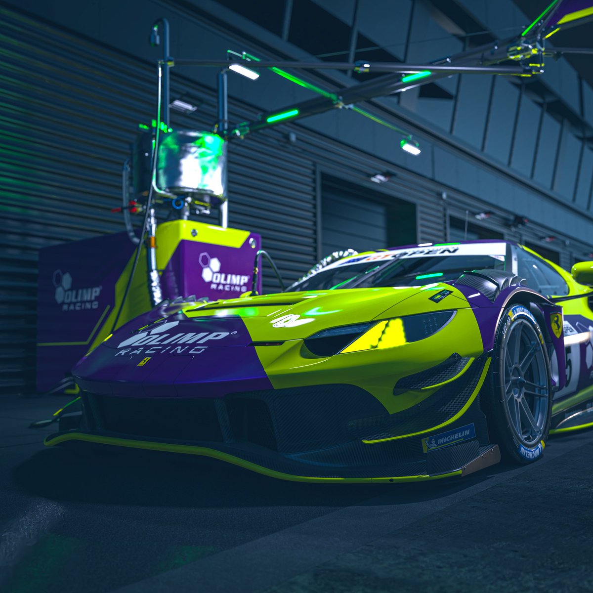 berzerkdesign's tweet photo. Welcome #olimpracing as new customer! Good luck in @GT_Open with your brand new @FerrariRaces #296gt3 💛💜 https://t.co/Joq9C1Nzvy