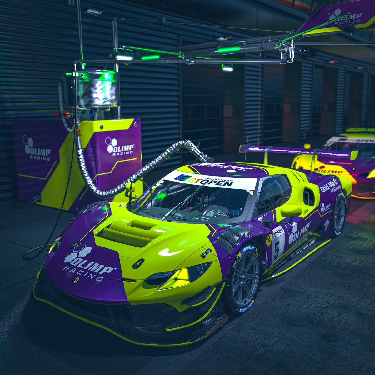 berzerkdesign's tweet photo. Welcome #olimpracing as new customer! Good luck in @GT_Open with your brand new @FerrariRaces #296gt3 💛💜 https://t.co/Joq9C1Nzvy
