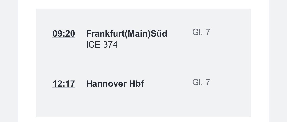 svefewe's tweet photo. @DB_Bahn laut eurer E-Mail gibt es eine Fahrplanänderung für den ICE 374 am 14.9.. Im Navigator fährt der Zug von Frankfurt Hbf statt von Süd. Gibt es andere Änderungen? Haben die Reservierungen weiterhin Bestand? https://t.co/aDtbLdy60Q