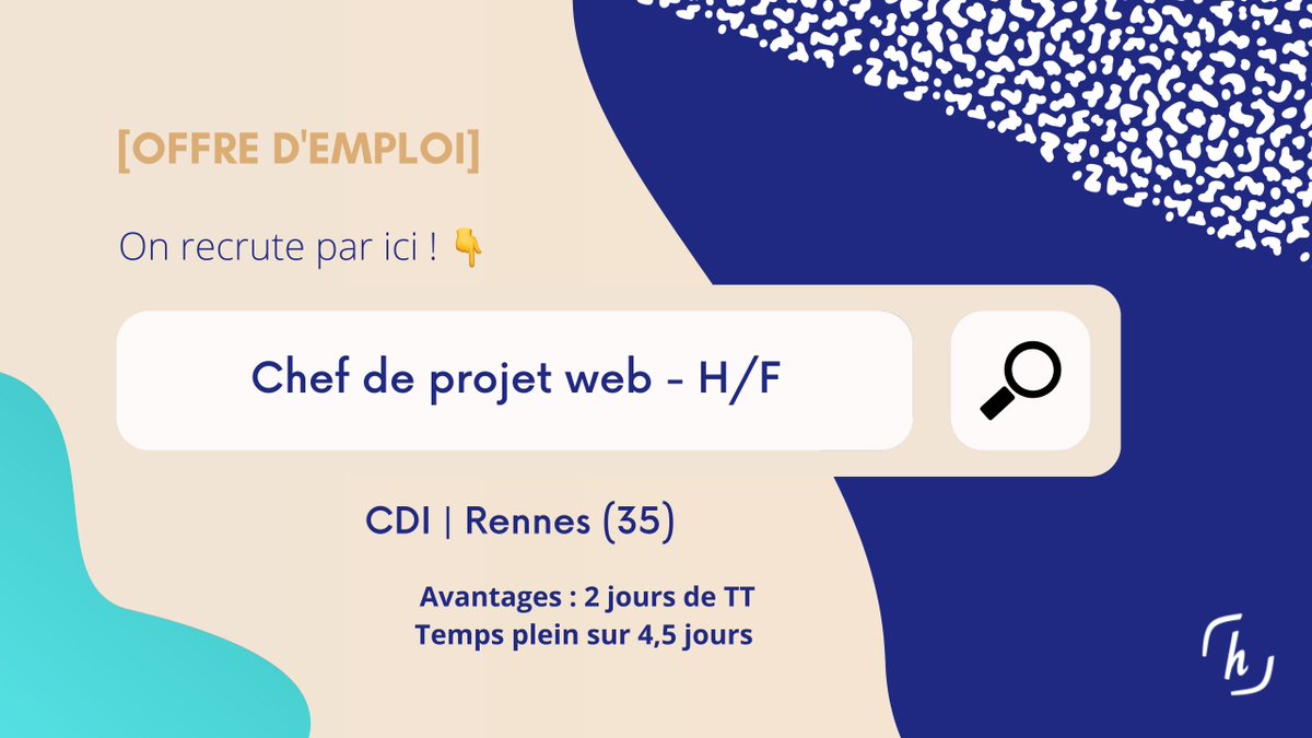 HtmyFR's tweet photo. 📣 #Recrutement | L’environnement digital, HTML, CSS et WordPress n’ont plus de secret pour vous ?

💼 Devenez Chef de projet web - H/F pour @dest_rennes à #Rennes !

🔥 Candidatez ici ▷ https://t.co/Ubbpp5YKLP

#emploi #CDI #i4emploi https://t.co/kJEvmusE3x