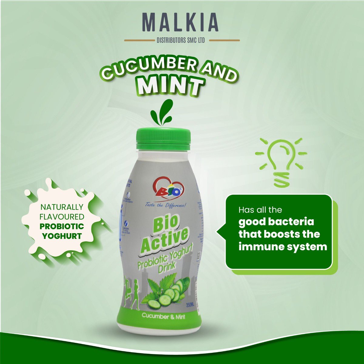 MalkiaUG's tweet photo. Elevate your wellness with our Cucumber and Mint yogurt! 🥒🌿 Packed with the goodness of probiotics that can boost your immune system, it's not just delicious but a smart choice for your health too. 💪🥄 #ImmuneBoost #ProbioticPower #WellnessJourney #CucumberMintDelight https://t.co/tMeo3gfCOU