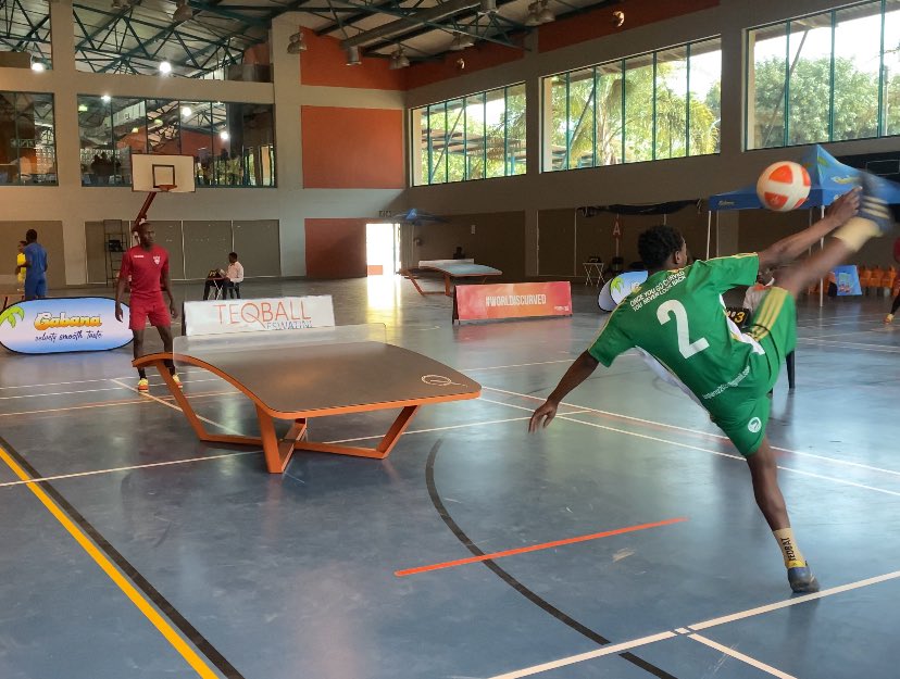 TeqballEswatini's tweet photo. All went smooth during our first ever Cabana Teqball Challenge, Round 1 done looking forward to Round 2 on Saturday. #teqballeswatini #teqball #worldiacurved https://t.co/QSuderMGjH