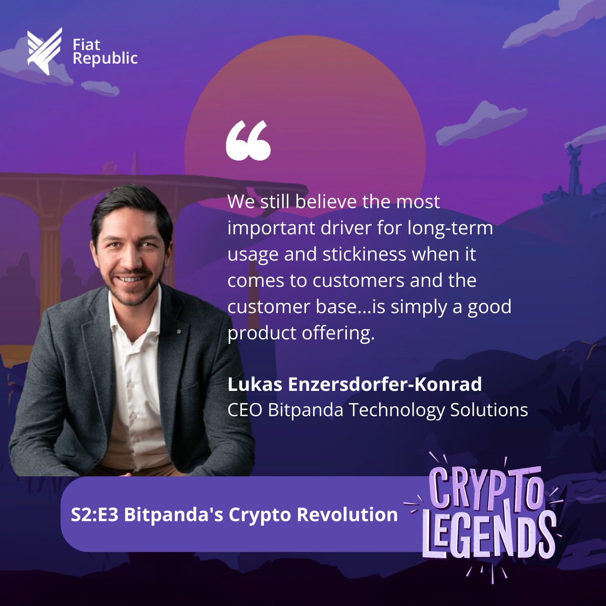 Fiat Republic (@fiatrepublic) on Twitter photo ποΈ In this episode of the Crypto Legends podcast, we have <a href="/enzersdorfer/">Lukas Enzersdorfer-Konrad</a>, the deputy CEO of <a href="/Bitpanda/">Bitpanda</a> & the CEO of Bitpanda Technology Solutions!
πΊ youtu.be/MPcYCHlhF5Q
π§ linktr.ee/fiatrepublic
#Bitpanda #Blockchain #Innovation #DigitalEuro #MiCA #DeFi #Cryptocurrency ποΈ In this episode of the Crypto Legends podcast, we have <a href="/enzersdorfer/">Lukas Enzersdorfer-Konrad</a>, the deputy CEO of <a href="/Bitpanda/">Bitpanda</a> & the CEO of Bitpanda Technology Solutions!
πΊ youtu.be/MPcYCHlhF5Q
π§ linktr.ee/fiatrepublic
#Bitpanda #Blockchain #Innovation #DigitalEuro #MiCA #DeFi #Cryptocurrency