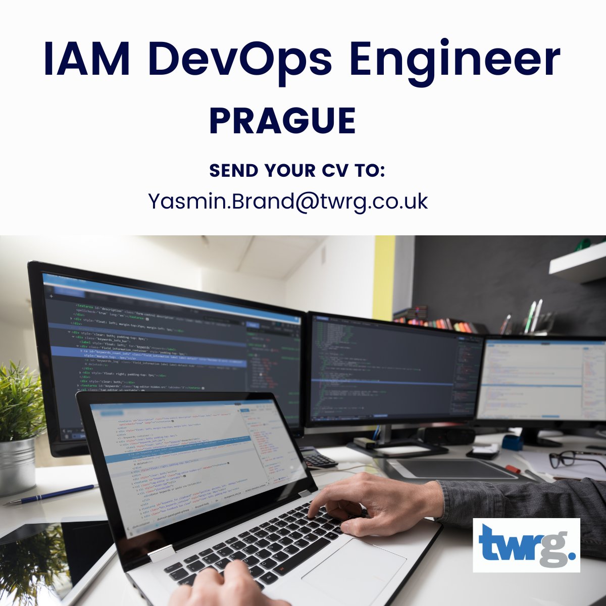 TWRG_Team's tweet photo. We seek DevOps Engineers - Prague
Knowledge of financial processes and data AWS/MS Azure,  Agile methodologies (e.g. SCRUM). 
Languages:  Python &amp; SQL 
Contact Yasmin.Brand@twrg.co.uk https://t.co/wULYWD0v2g