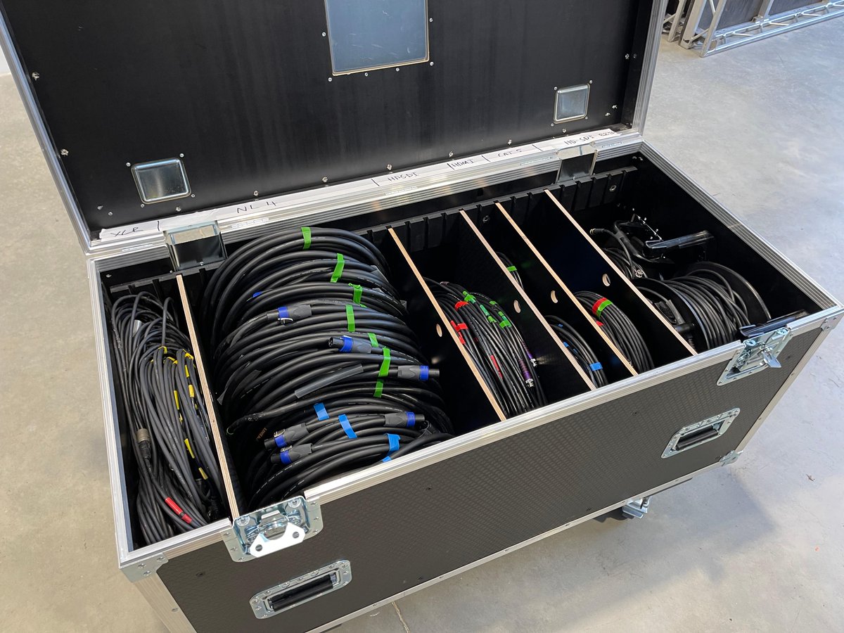 Immaculate prep, as always.
Everything colour-coded and organised for a quick build-up onsite.
#organisationiskey

#equipment #lighting #eventsindustry #eventsuk #hybridevents #eventhire #audiovisualproduction #eventsetup #eventproductions #corporatedesign #eventprofsuk