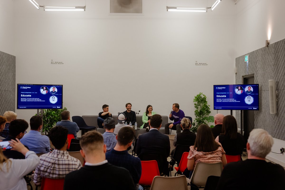 ormeau_labs's tweet image. Grateful for an inspiring #FirstFridaysForStartups at Ormeau Baths! Huge thanks to our amazing guest speakers who lit up the room with their insights and wisdom.

Keep an eye out on our social media for information on the next #FirstFriday @dogpatchlabs 👏