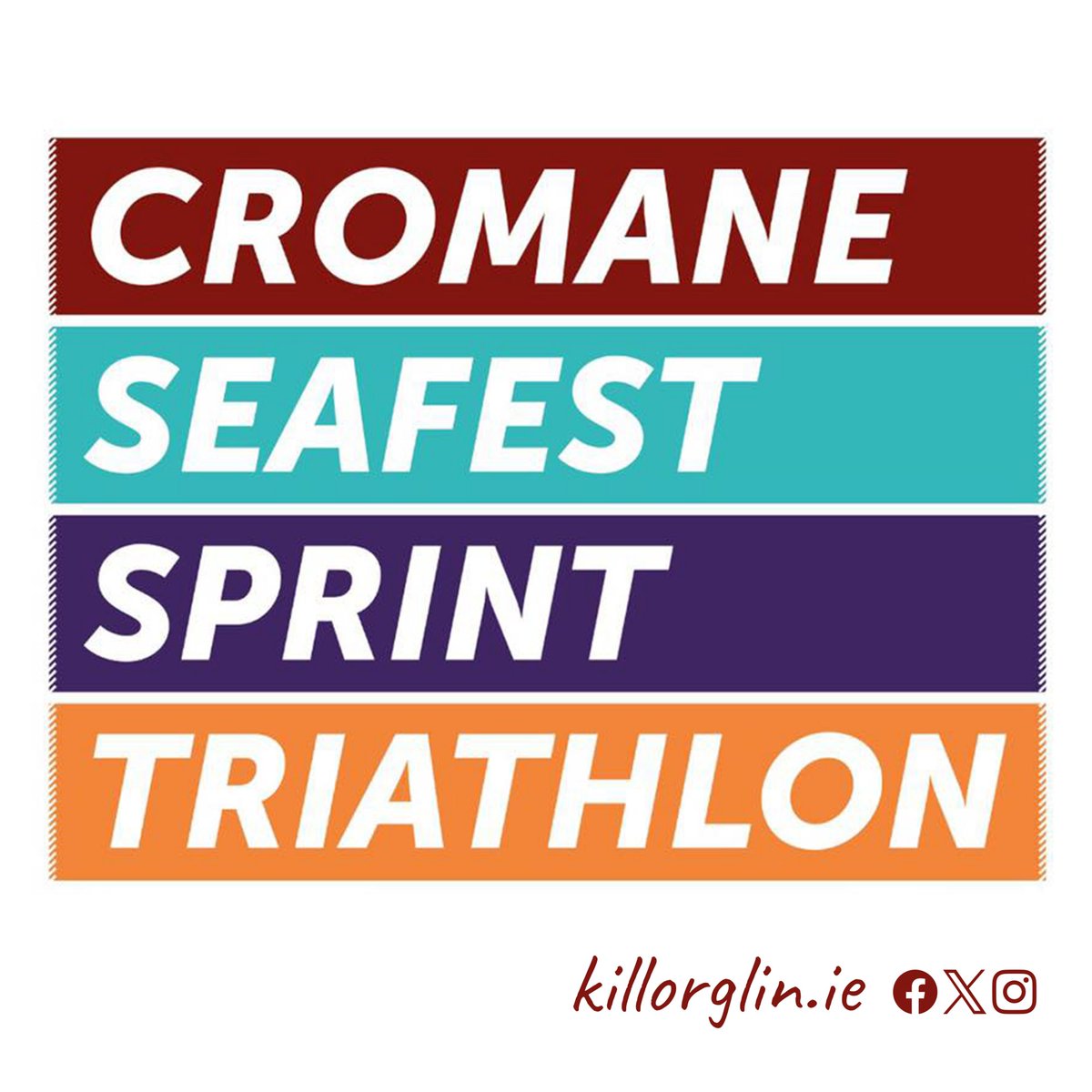 KillorglinTown's tweet photo. The @cromaneseafest Triathlon takes place this Saturday, September 9th at 10 am. The event comprises a 750m swim, 20km cycle, and 5km run. 

Read more ➜ https://t.co/rxRpx9aKwV

#Killorglin #LivePlayThriveHere https://t.co/94soL53ubS