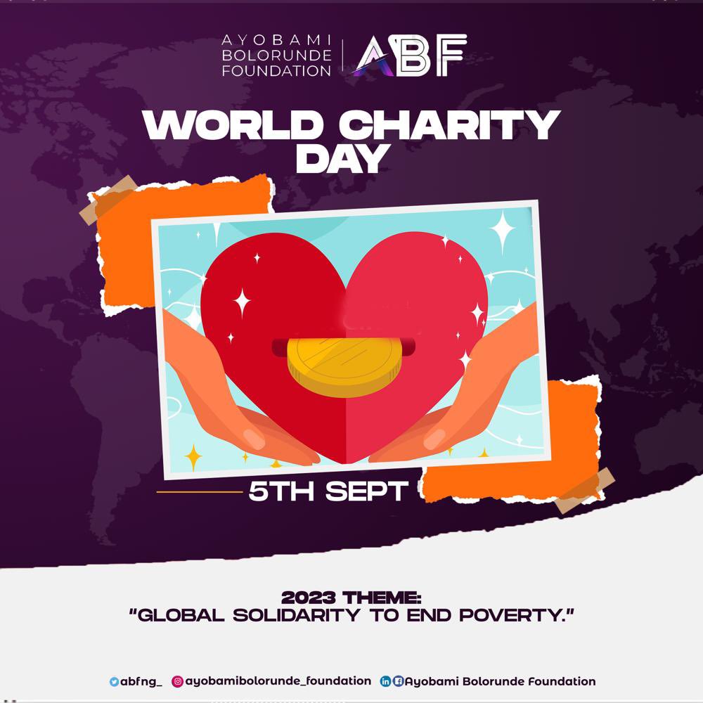 Embracing the spirit of giving on #WorldDayofCharity! Join us in celebrating acts of kindness that create a brighter, more compassionate world. Share your favorite ways to give back and inspire others.

#CharityDay #ABF #GiveBack