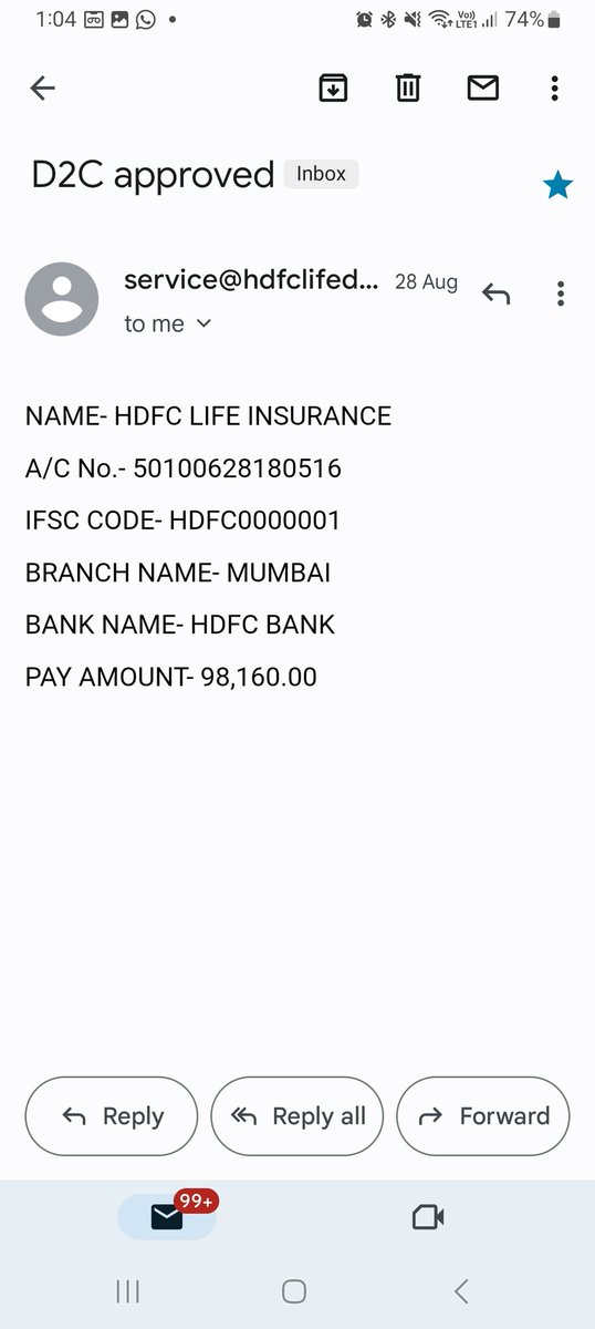 RaghavRaghu21's tweet image. HDFC life,My information such as policy no, premium amount has been misused by fraudulent people, who caused me loss of rs 98160. Who shall be responsible for handling of Why such breach of security #DataSecurity
@nsitharamanoffc
@HDFC_Bank @HDFCBank_Cares @HDFCLIFE @irdaindia