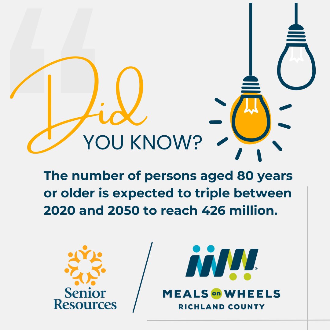 #DidYouKnow The number of people over the age of 80 is expected to triple in the next 30 years!