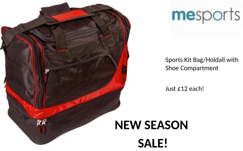 The new season is just beginning...

Care for your kit in a new holdall with a separate space for shoes for just £12!

Message us now or call 01530 242 706 to order now!

#sports #football #rugby #RugbyWorldCup #cricket