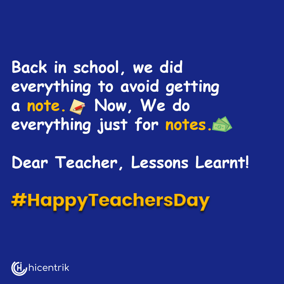 hicentrik's tweet image. Late homework submission to late creative posting - no notes can change us. 🙈

#TeacherDay #CreativeCopy #creativeAgency #Teachersday2023 #MarketingAgency #Hicentrik
