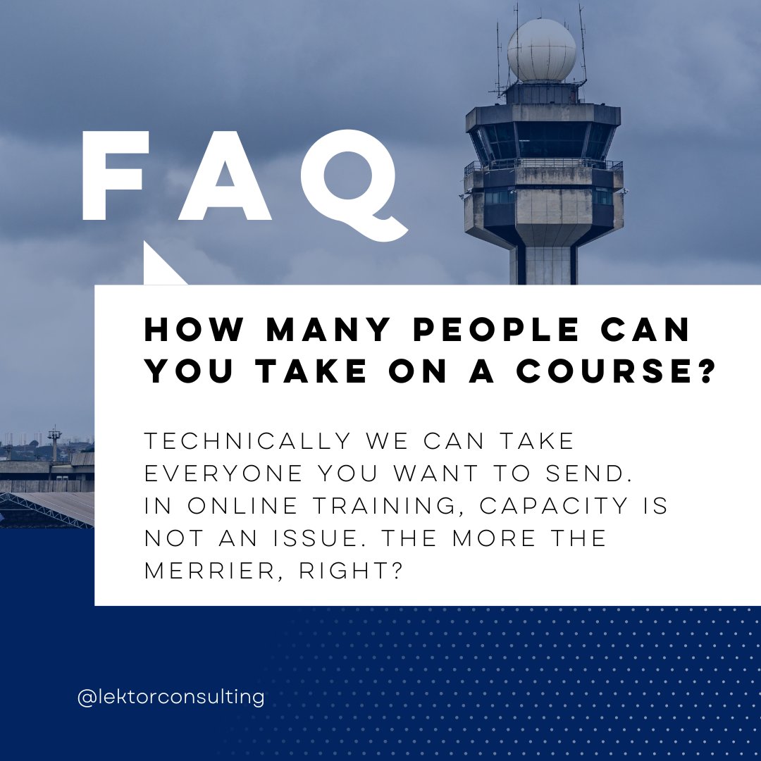 LektorFinland's tweet image. ❌We say NO to capacity limits❌

Our courses are held online. Therefore, we welcome all learners who want to join our courses! 

#atctraining #faq #airtrafficcontrol #lektor