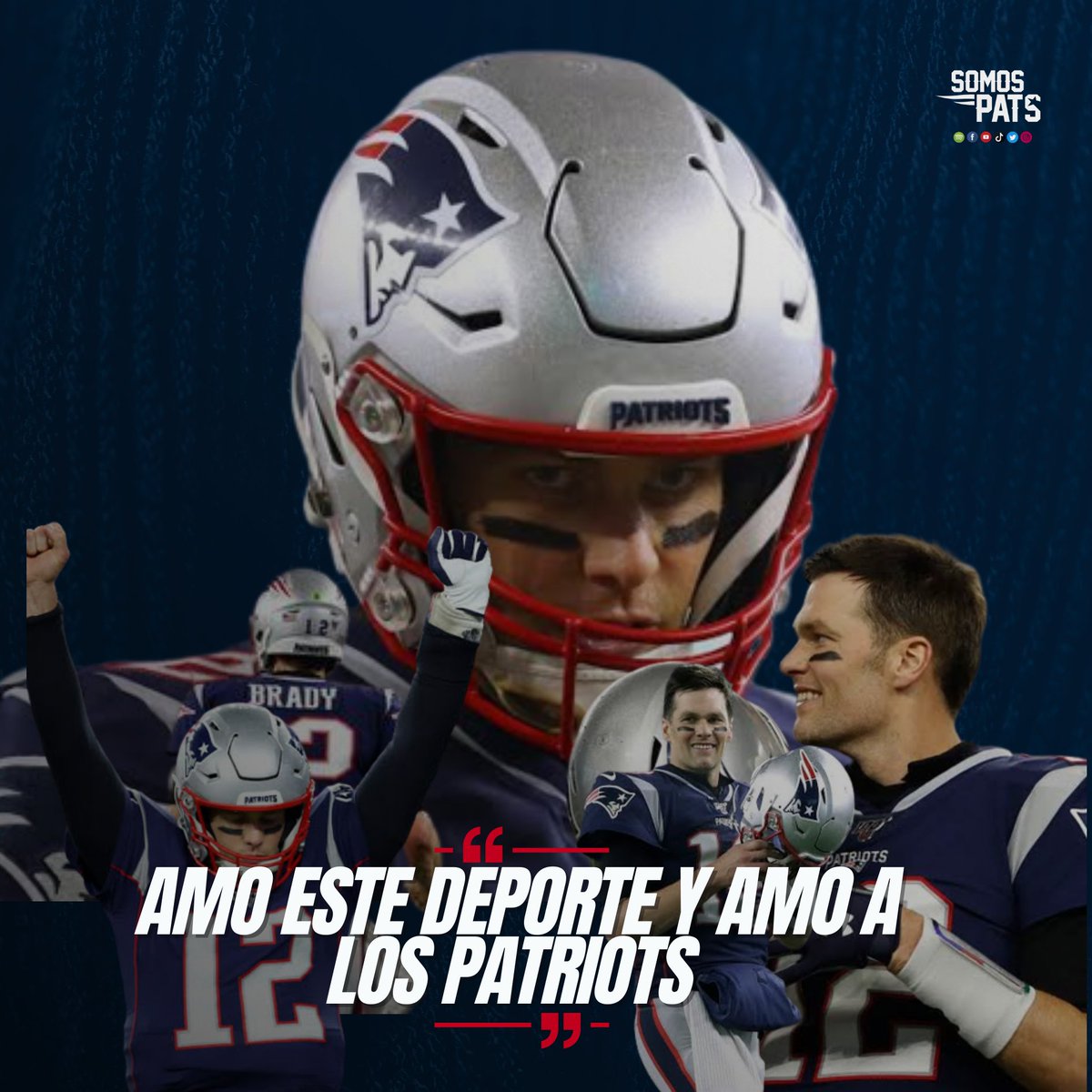 Somospats_'s tweet photo. Tom Brady sobre el homenaje que le rendirán los Patriots este fin de semana: https://t.co/3D8QiLDibv
