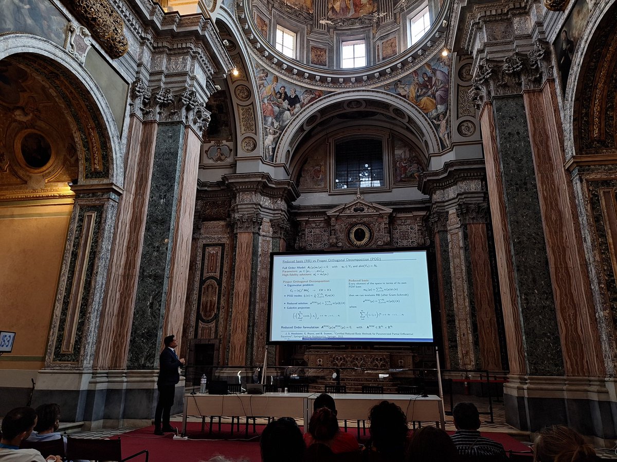 brcznh's tweet image. Gianluigi Rozza, &quot;Reduced order modelling in computational science and engineering: state of the art, challenges and applications&quot; @days_europe #dynamicsdayseurope2023 #ddeu2023 @Sissaschool