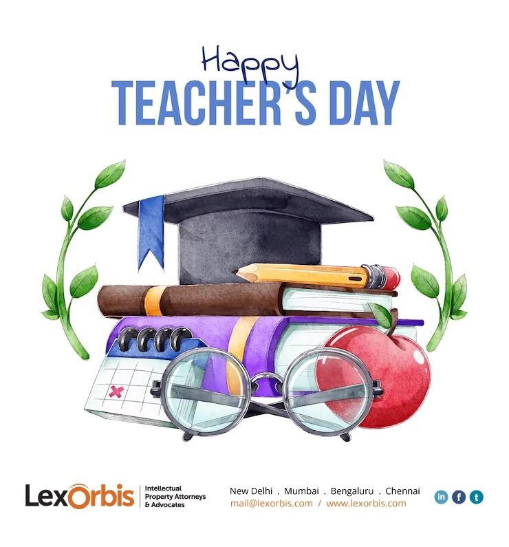 LexOrbisIP's tweet photo. Honoring the Pillars of #IPR, #Innovation #ScientificThinking: Teachers play a vital role in imparting knowledge about IP, fostering a culture of respect for creators and their work. Equipping with an understanding of #patents #copyrights #trademarks #HappyTeachersDay #LexOrbis https://t.co/9zW4TQA88t
