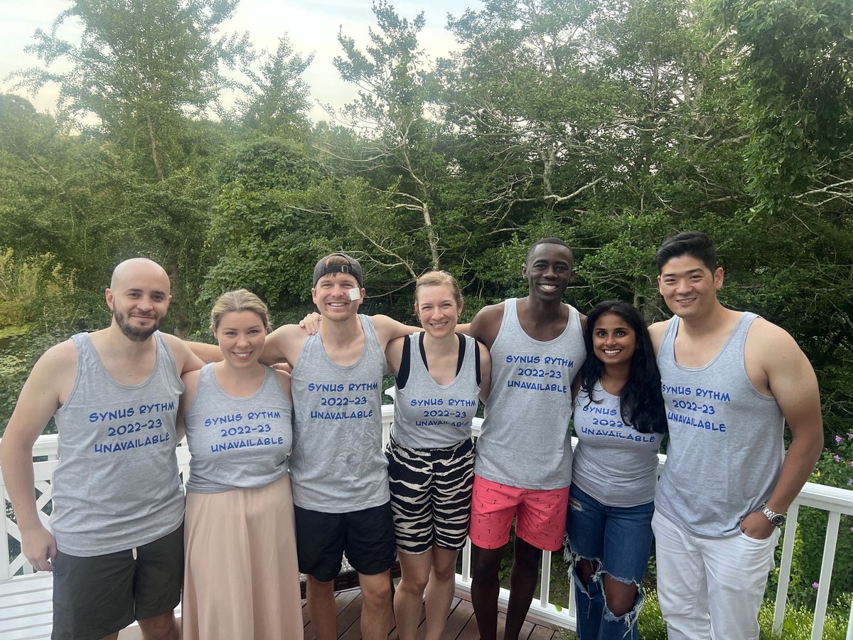 Congratulations to our second-year fellows, who just celebrated the end of their year of call with a class retreat to the Cape!! Here is to some very well-deserved diastole. 🥳🥳🥳