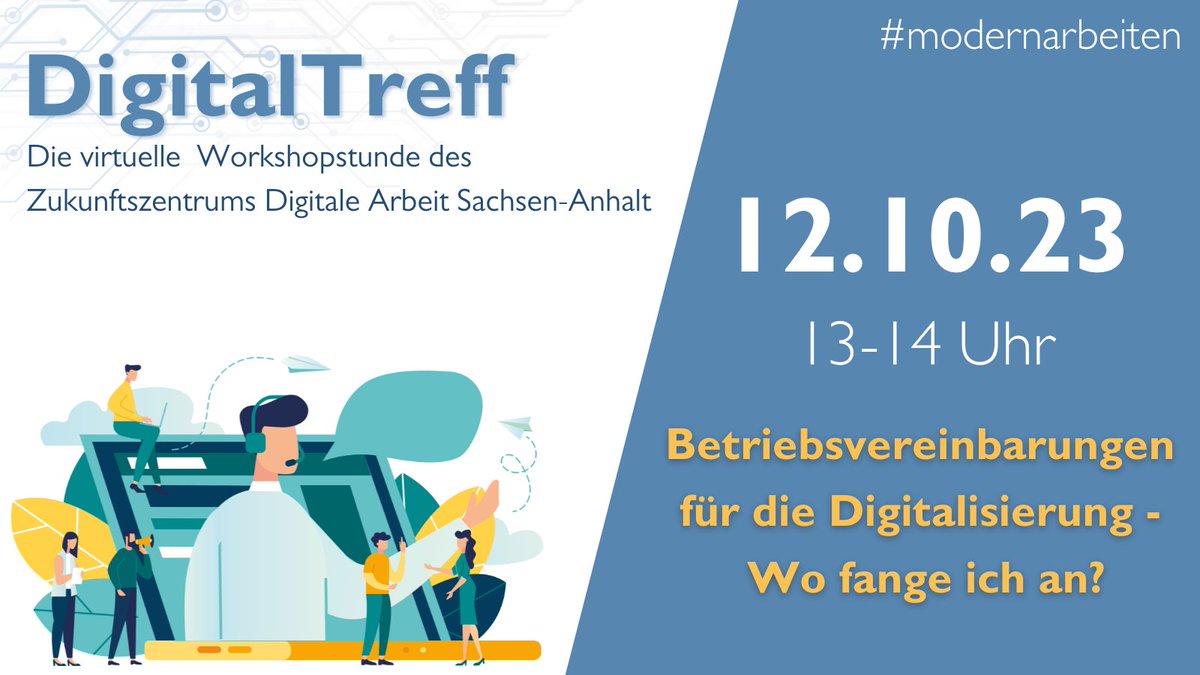 #modernarbeiten Wir geben einen Einblick in die Entwicklung von IT-Betriebsvereinbarungen und laden zum Erfahrungsaustausch über die Digitalisierung im Betrieb ein. Jetzt anmelden 👉 f-bb.de/unsere-arbeit/…